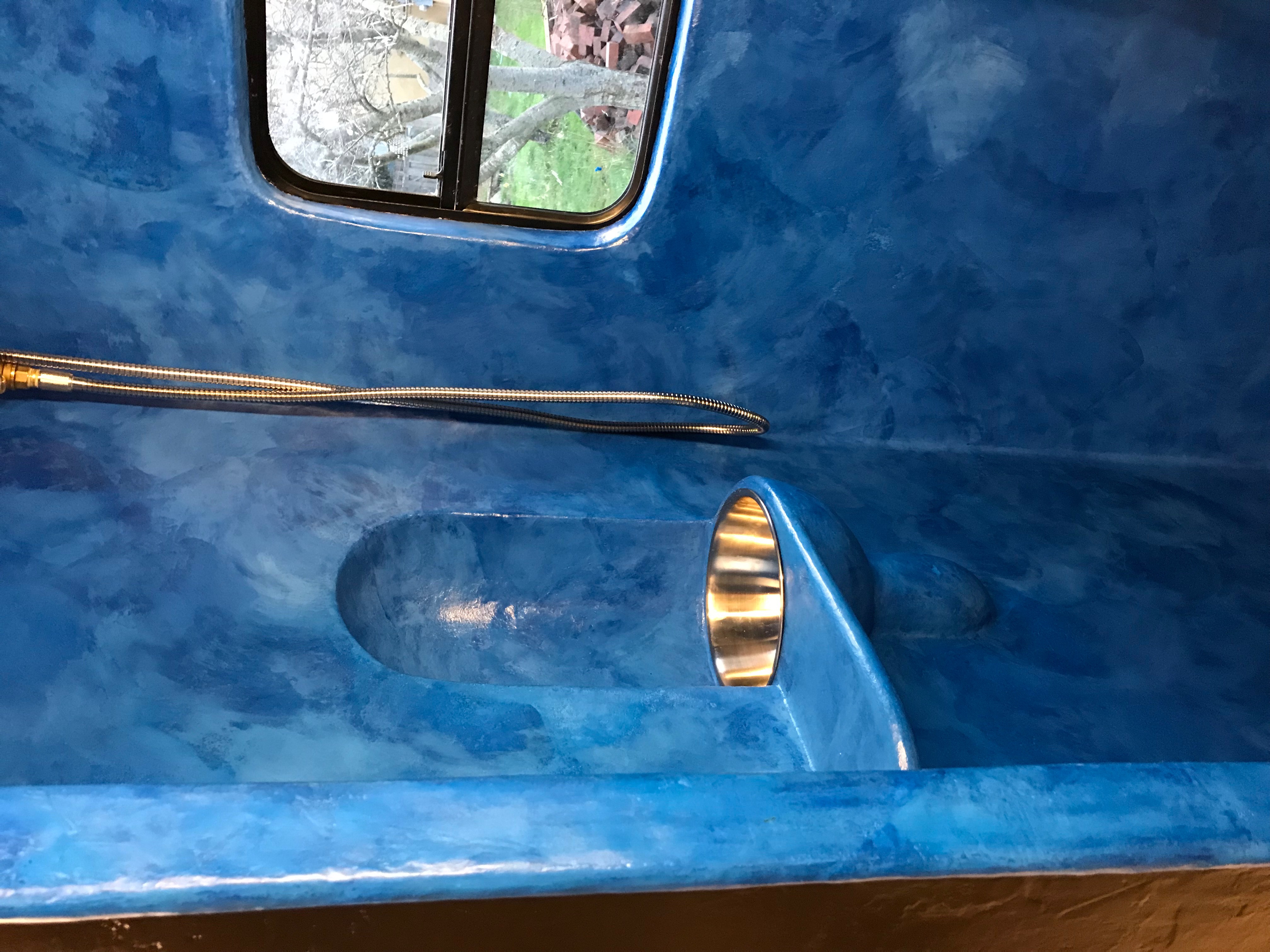 Shower head with sink