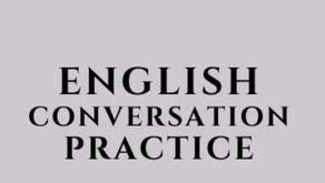 English conversation practice book.