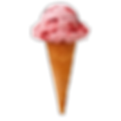 Nieve/helado en cono (ice cream in a cone).