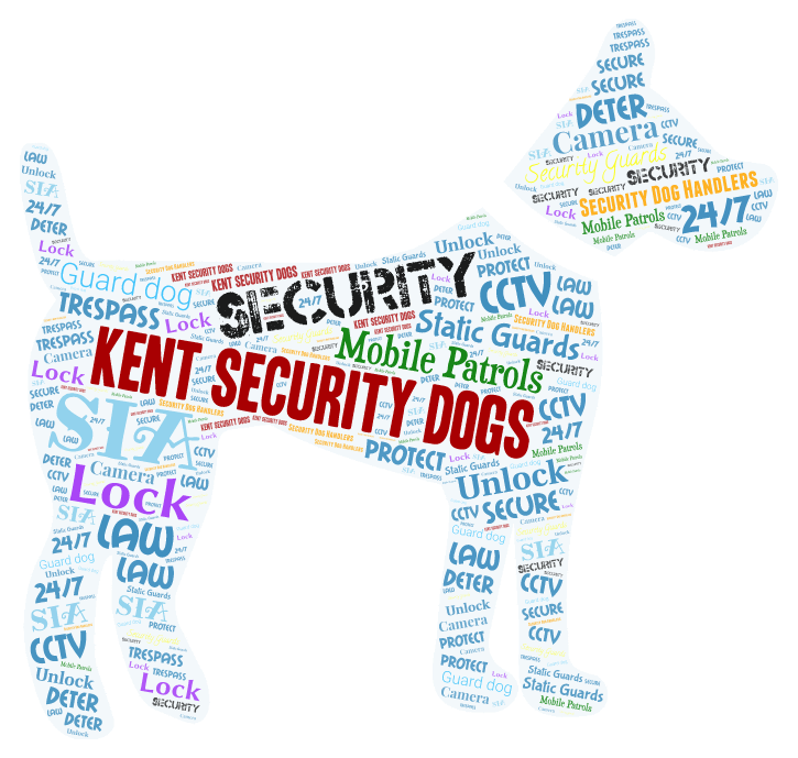kent security dogs word art