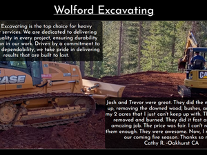 The creation of Wolford Excavating