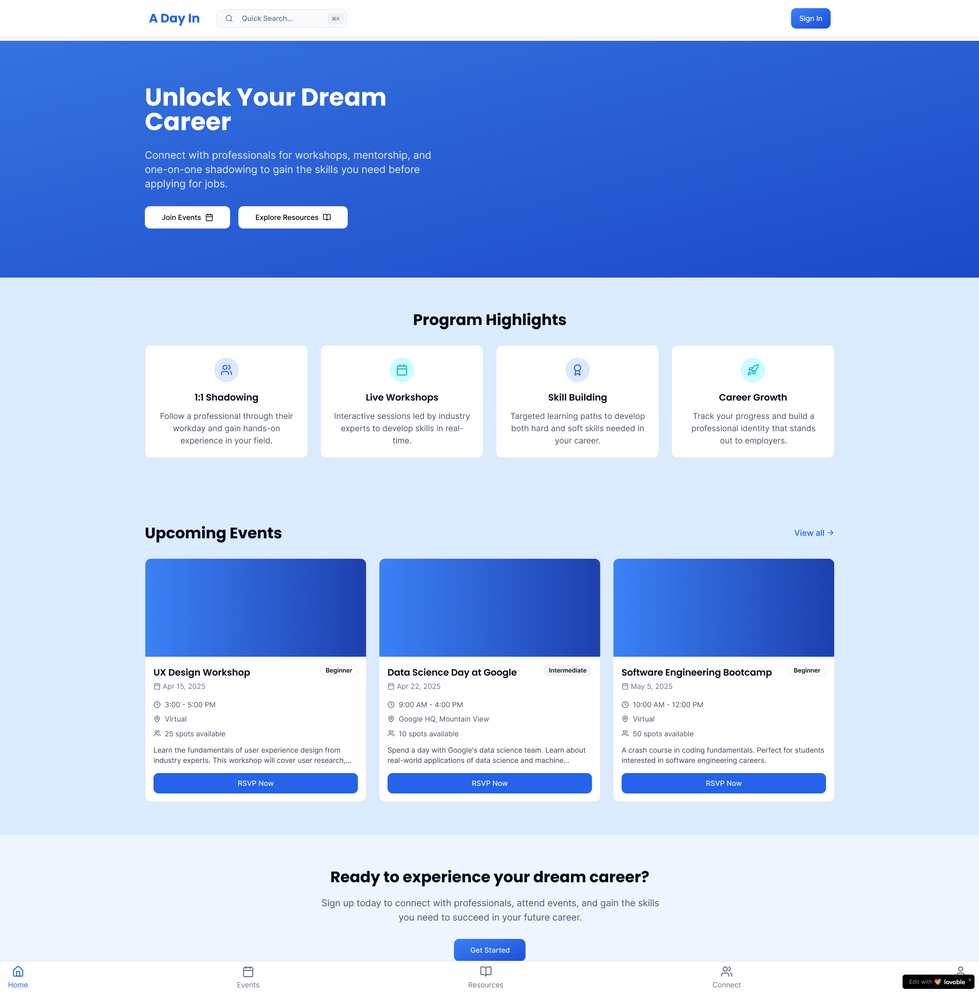 Landing Page