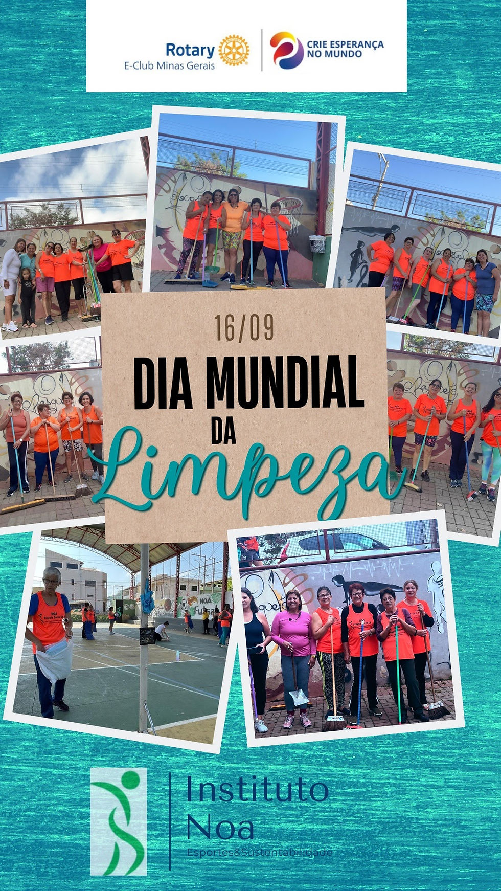 07 de Abril, Dia Mundial da Saúde, Composição com Fotos Branco e Verde, Story do Instagram