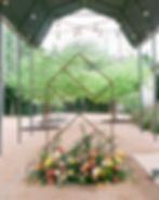 Geometric Wedding Arch at Springdale Station