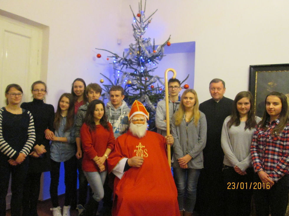 Odwiedziny Św. Mikołaja i kolędnicy