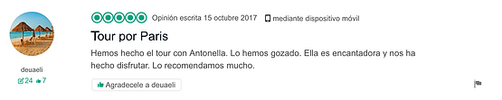 Trip Advisor recomienda a Loca Suelta en París