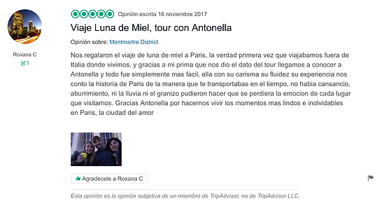 Trip Advisor Loca Suelta en París