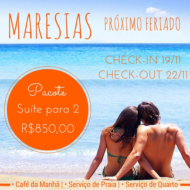 PACOTE PRÓXIMO FERIADO
#Maresias #Feriado #Praia #Natureza #Descanso