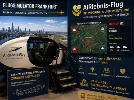 AIRlebnis-Flug Frankfurt unterstützt modernes Rettungsleitsystem im Kreis Offenbach