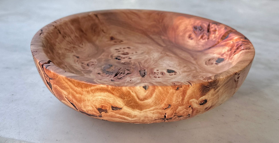 Thumbnail: Curly Elm Burl bowl