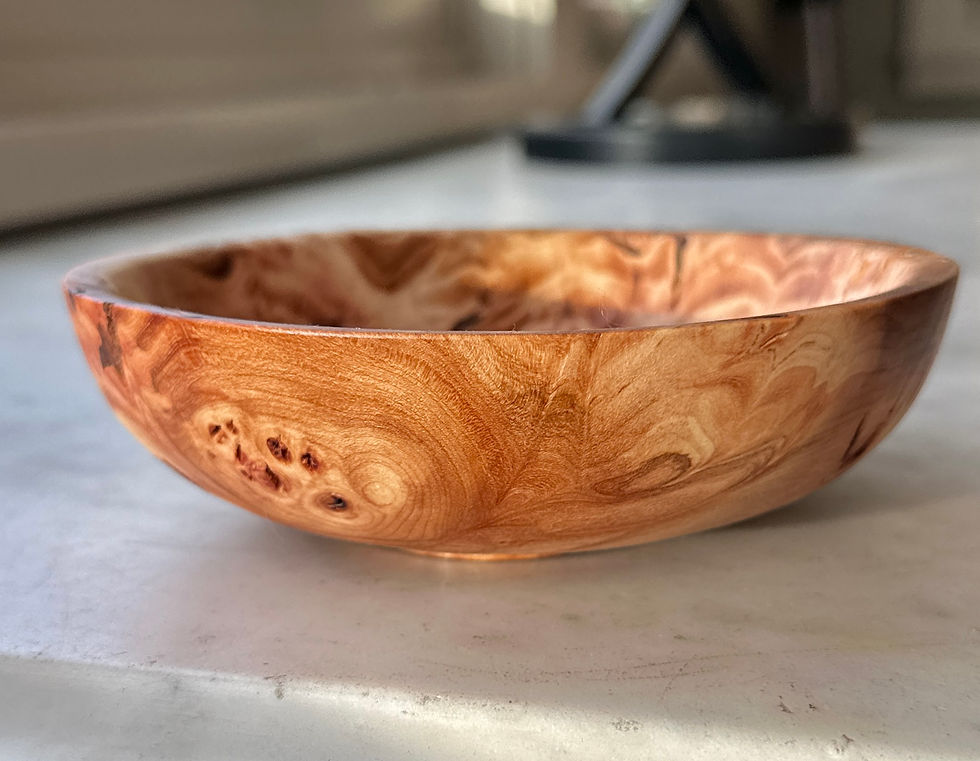 Thumbnail: Curly Elm Burl bowl