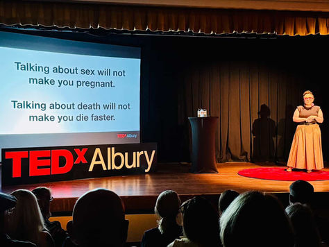 TEDx Albury: Let’s Talk About Death, Baby!