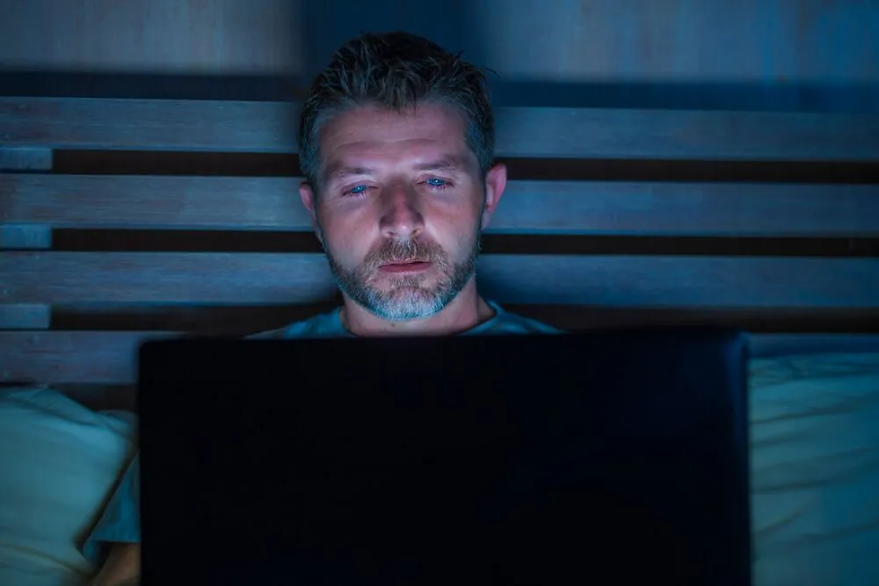 Man with porn addiction