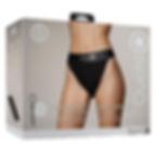 Shots Ouch! - Vibrating Strap-On Panty Harness with Open Back Rechargeable