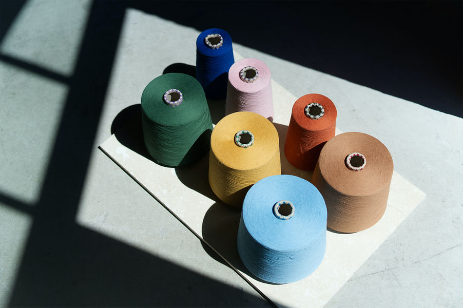 Organic cotton yarns used in the production of towels at towel.studio Berlin._edited.jpg