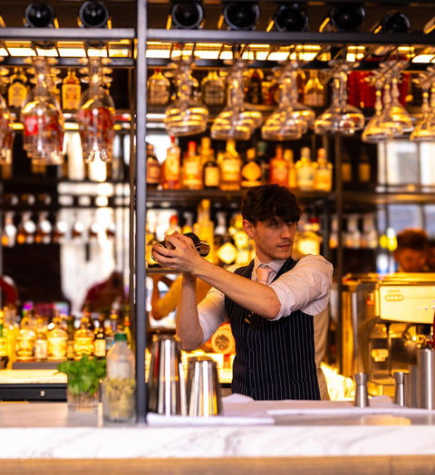 bar staff classic waistcoat and tie