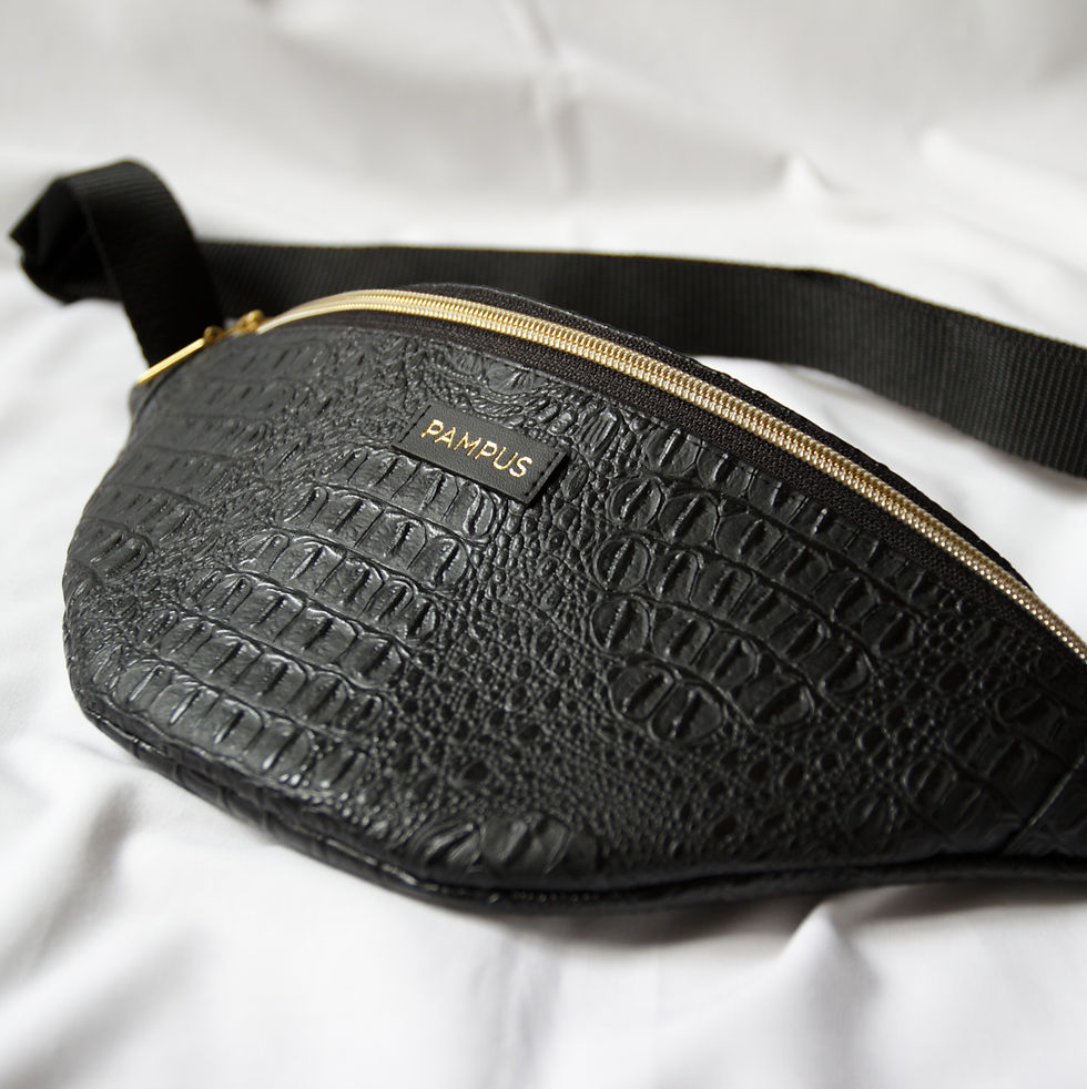 Miniaturbild: GÜRTELTASCHE CARRY / schwarz Kroko