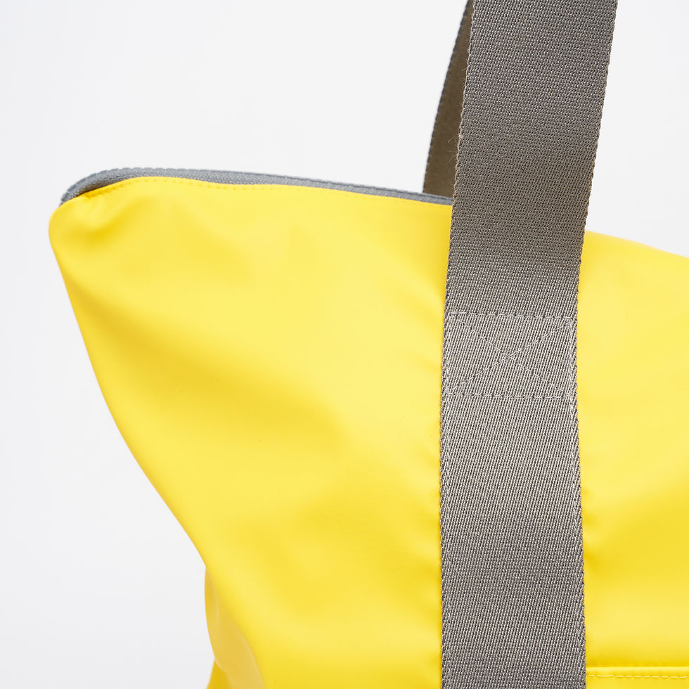 Miniaturbild: TOTE BAG WING / gelb-grau