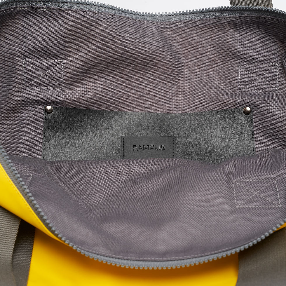 Miniaturbild: TOTE BAG WING / gelb-grau