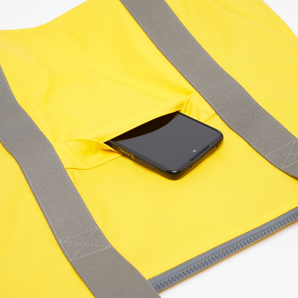 Miniaturbild: TOTE BAG WING / gelb-grau