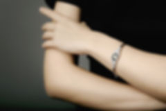 bracelet on arm