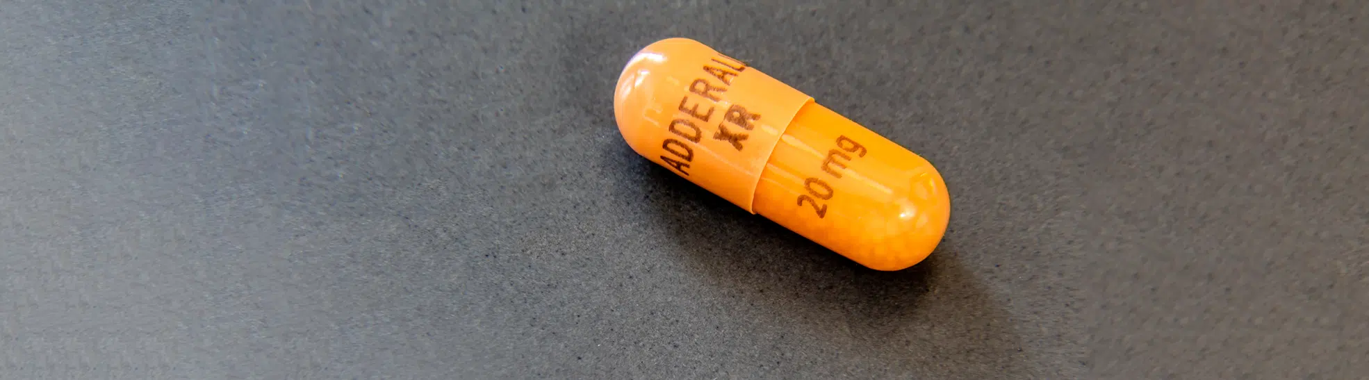 Single capsule of the Stimulant Adderall XR, 20 mg