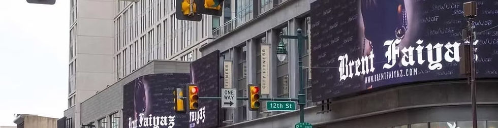 OOH Advertising for Brent Faiyaz by advertising companies