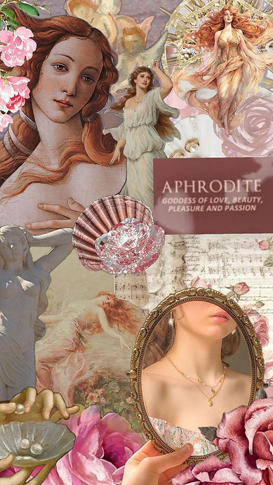 aphrodite archetype collage-🌷🩷 #aphrodite #aphroditewallpaper #aphroditeisbeautiful #aph