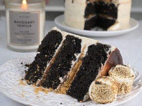 Toasted Marshmallow Brown Butter S’mores Cake