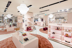 Womens Shoes dept., Department store --- Dame Sko afd., Stormagasin