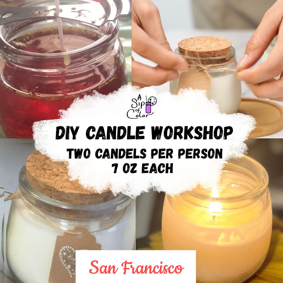 The Cigar Bar and Grill in SF -Holiday Candle Workshop