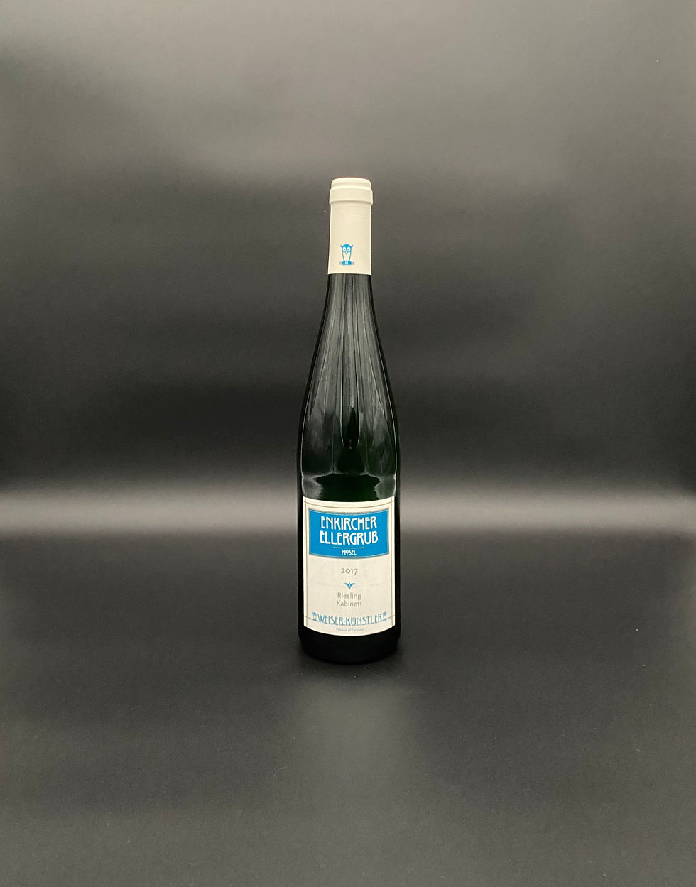 Enkircher Ellergrub Riesling Kabinett 2017 von Weiser-Künstler Weißweinflasche von der Mosel