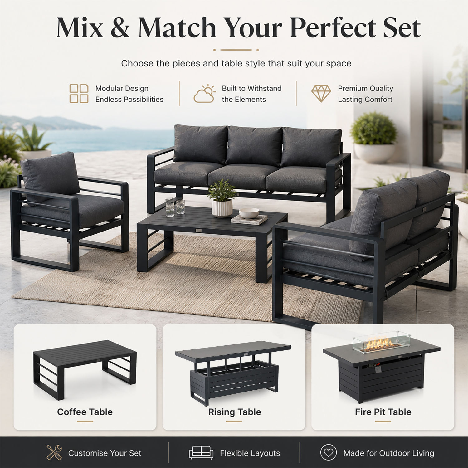 Outdoor sofa sets