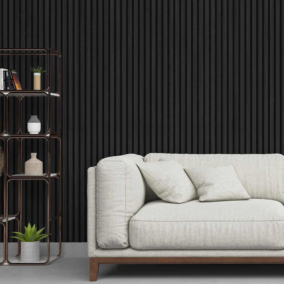 Thumbnail: Black Slat Wall Panelling