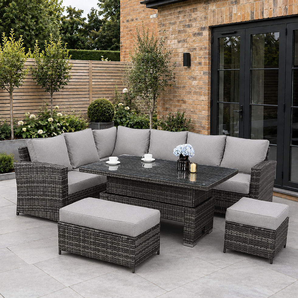 9 SEATER RATTAN GARDEN FURNITURE SET