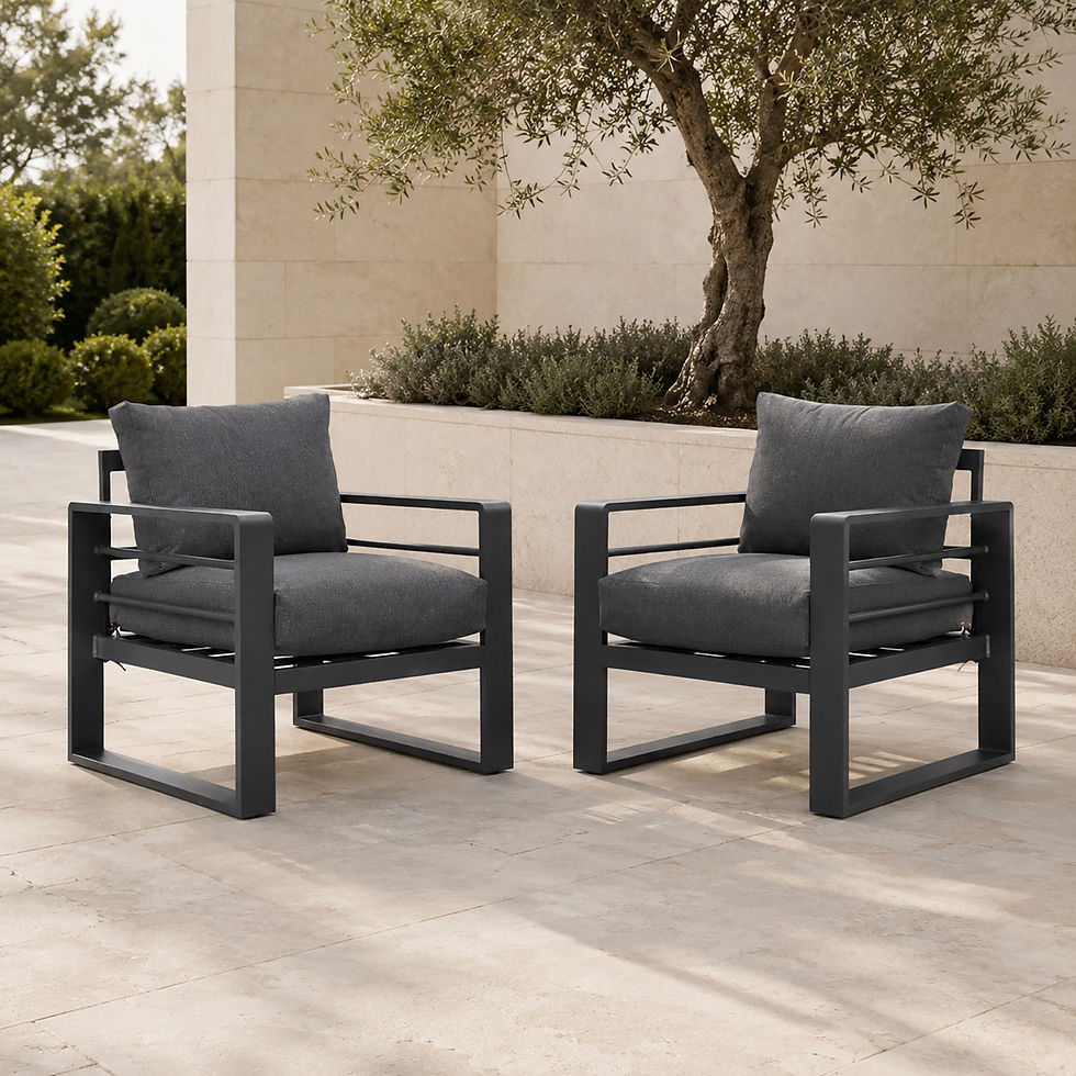 Aluminium armchair