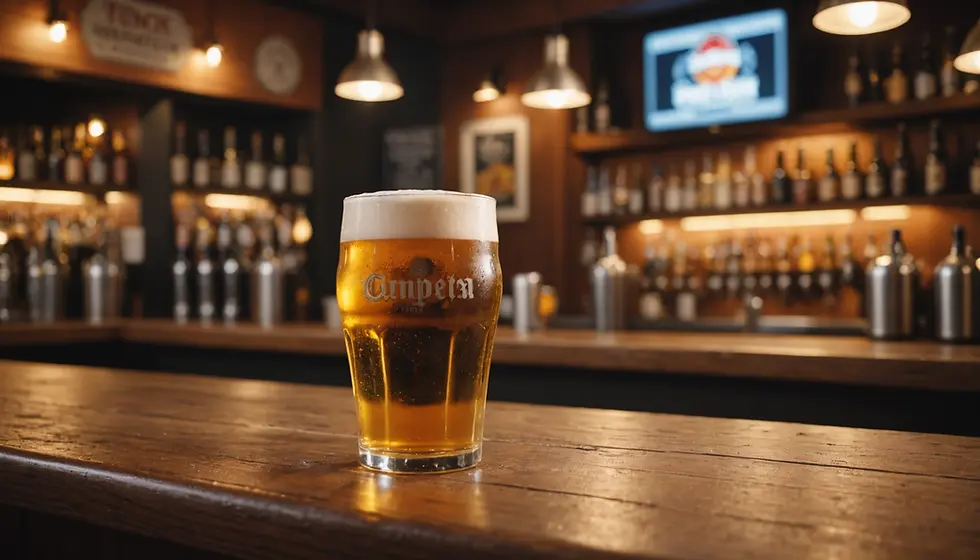 Charming bar atmosphere welcoming casual conversations