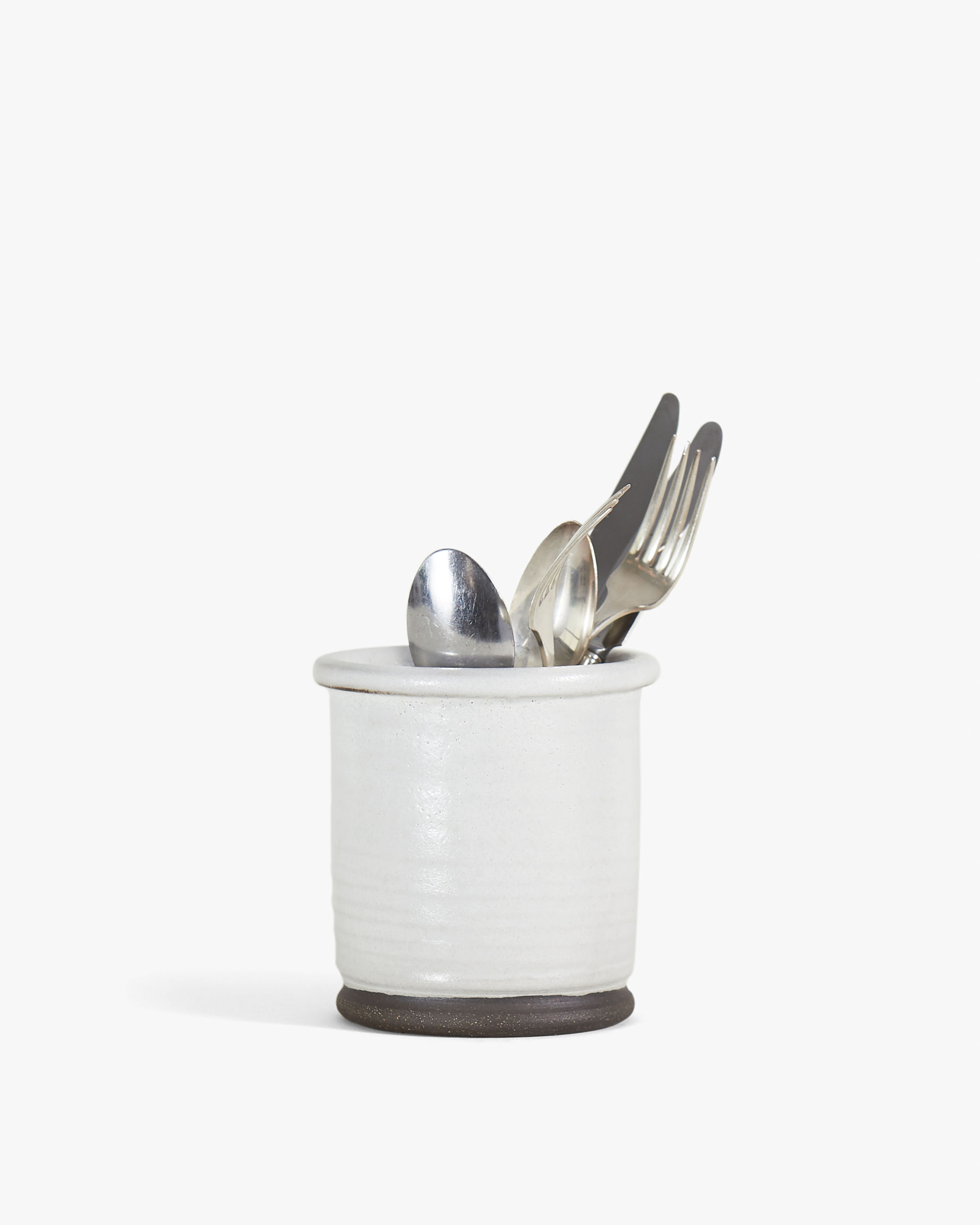 handmade ceramic cutlery caddy