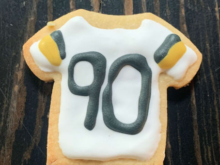 Black and Gold Steelers Training Camp Cookies