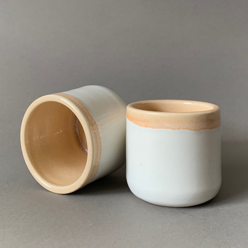 Color Block Sippers: Handmade Ceramic Wine Glasses
