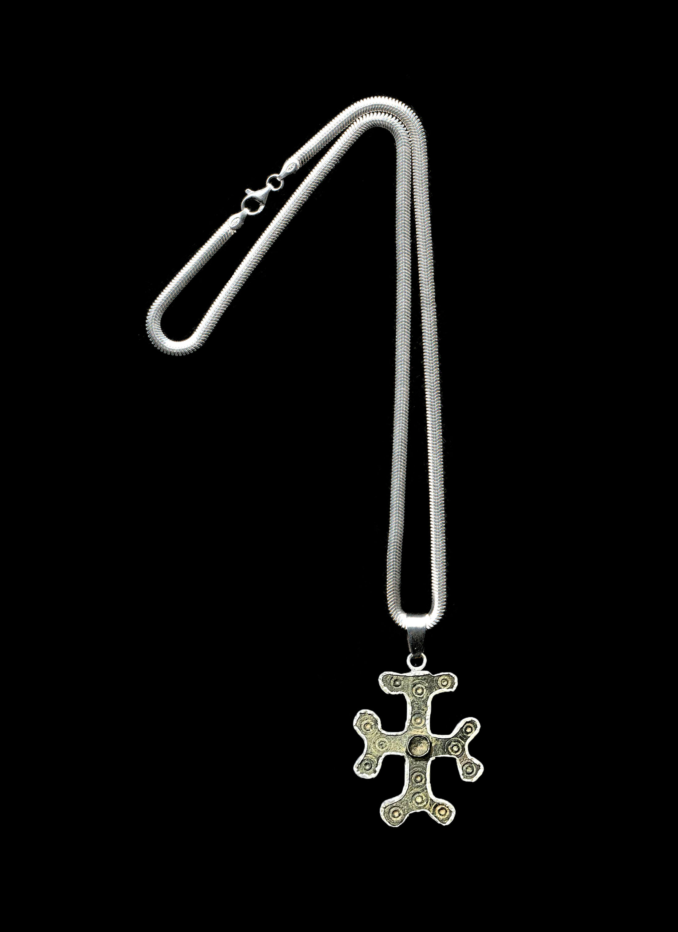 BYZANTINE BRONZE CROSS - VII / VIII CENTURY