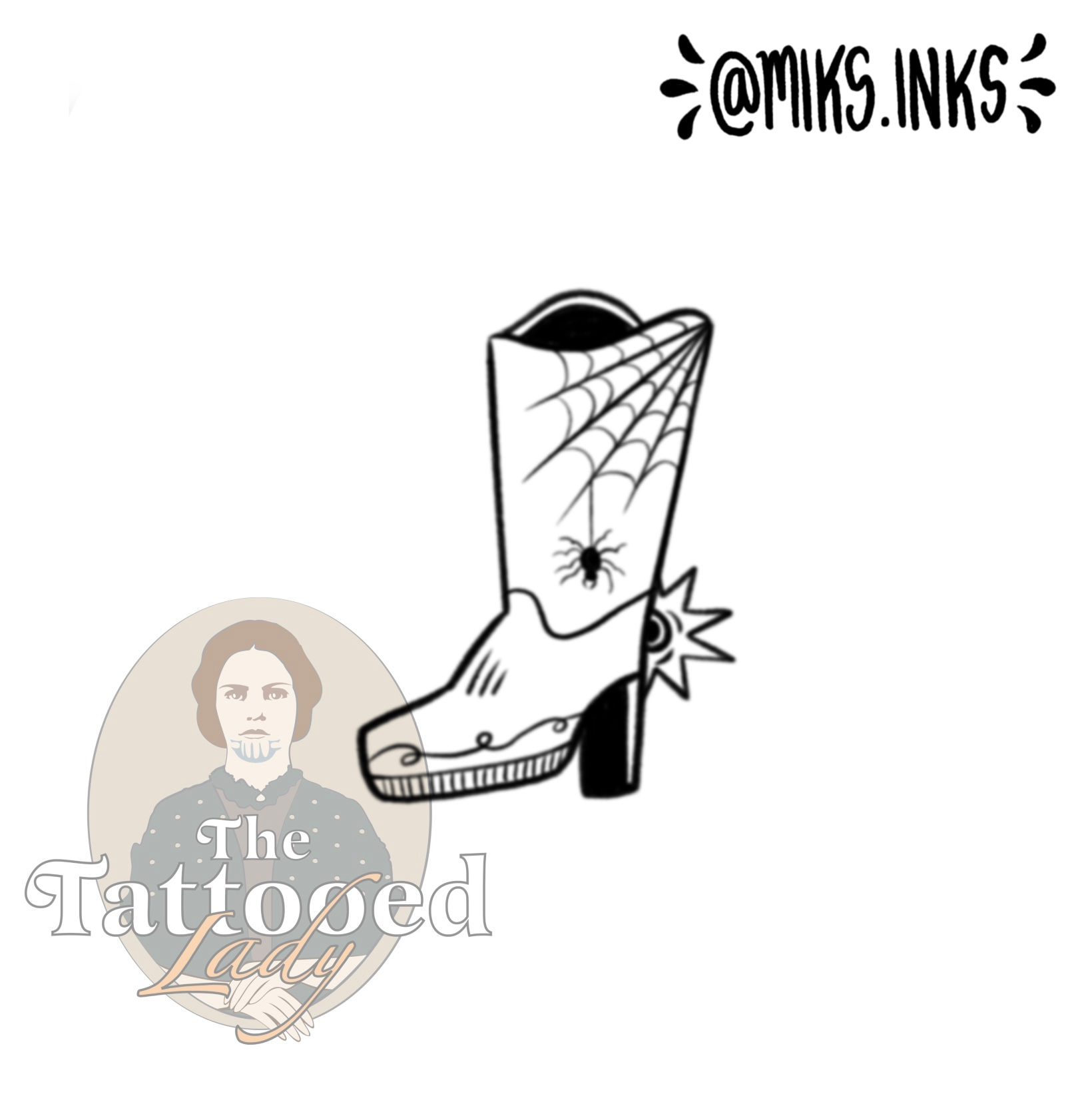SPOOKY Cowboy Boot- MIKKI