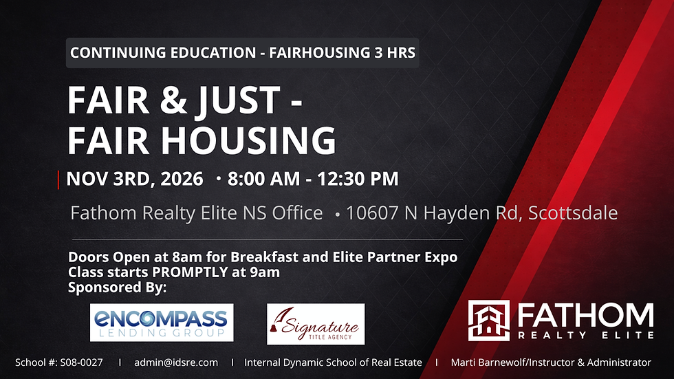 Fair & Just: Fair Housing | 3-Hour CE Class