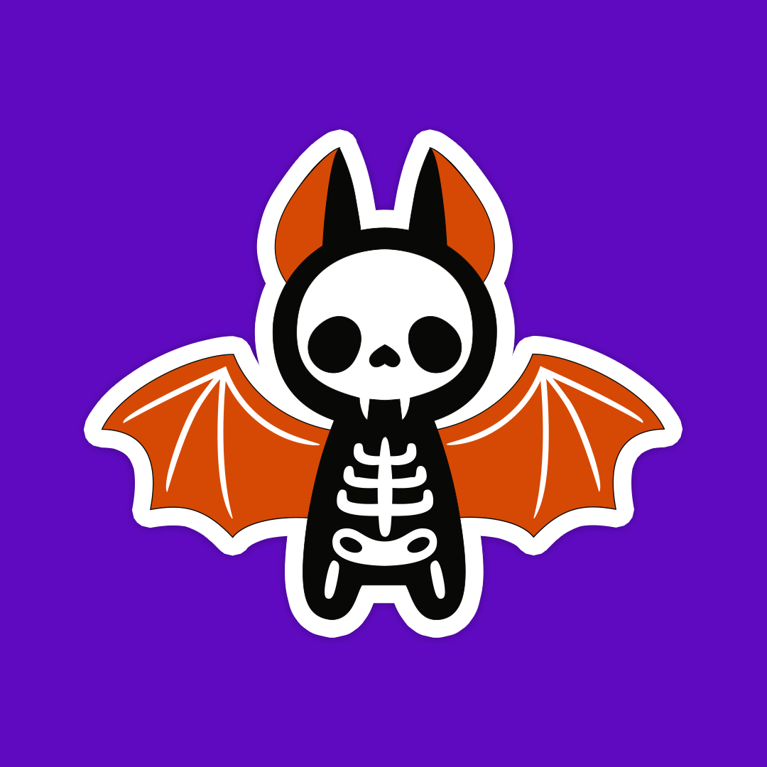 Adesivo Bat Skull Tricky