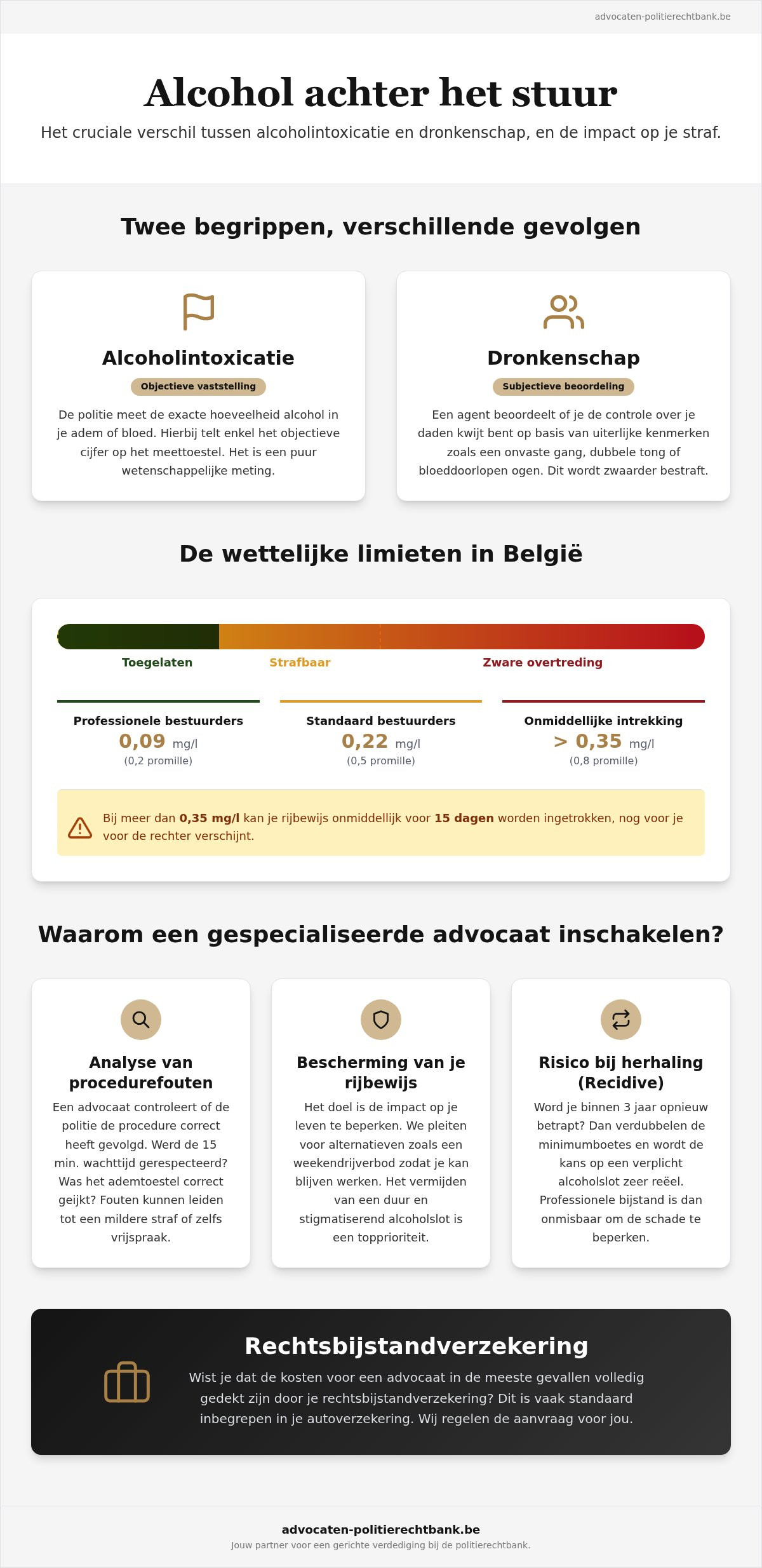 Advocaat alcohol achter het stuur
