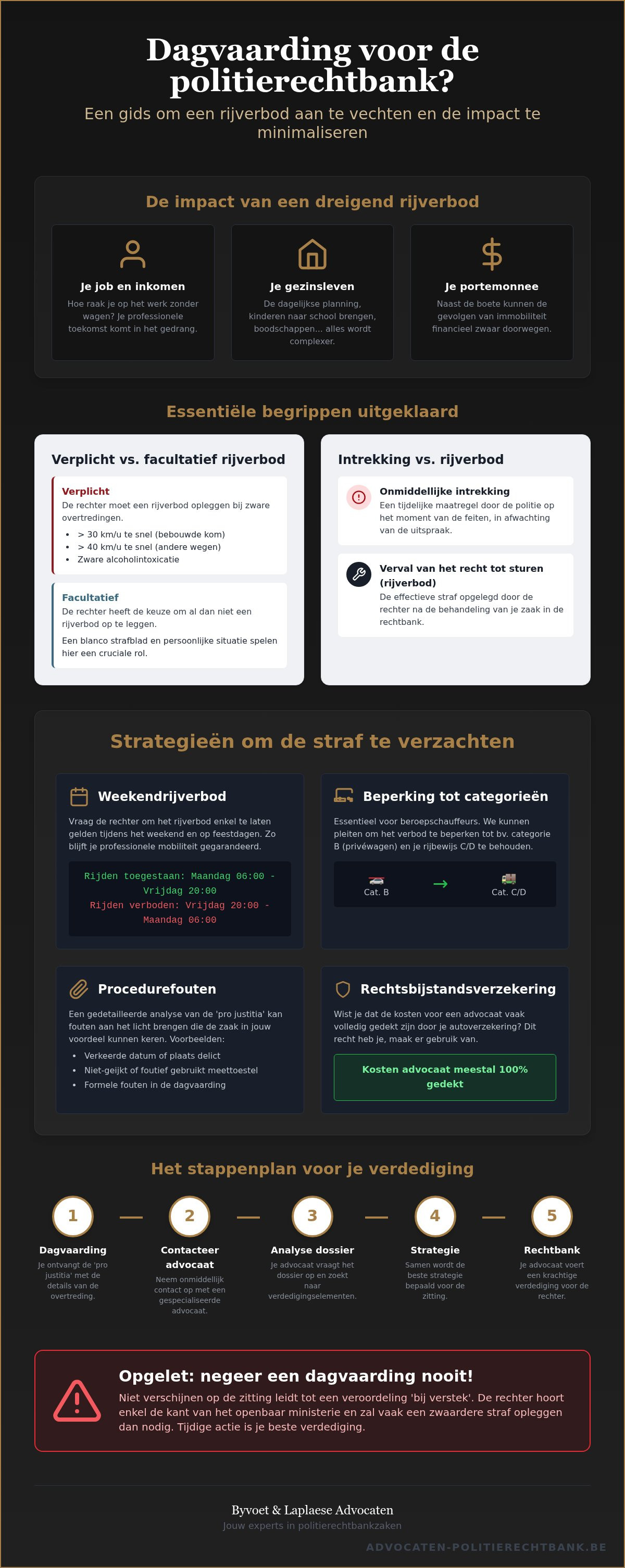 Rijverbod aanvechten politierechtbank
