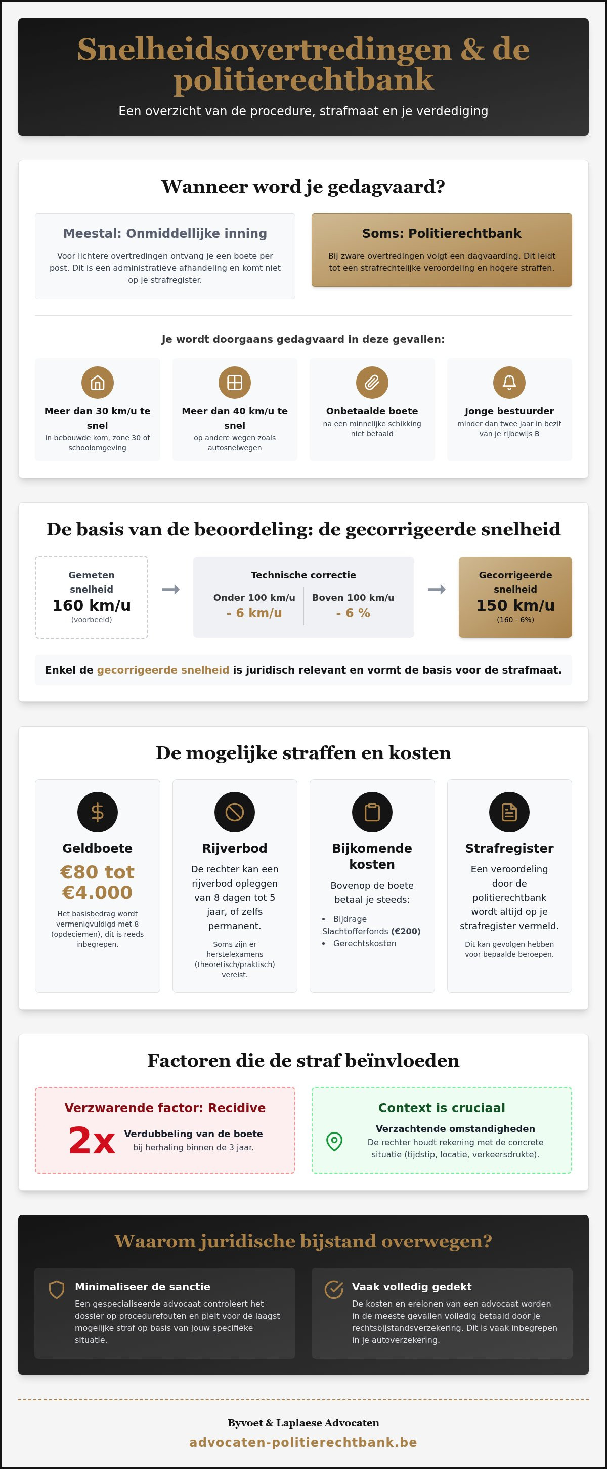 Strafmaat politierechtbank snelheid