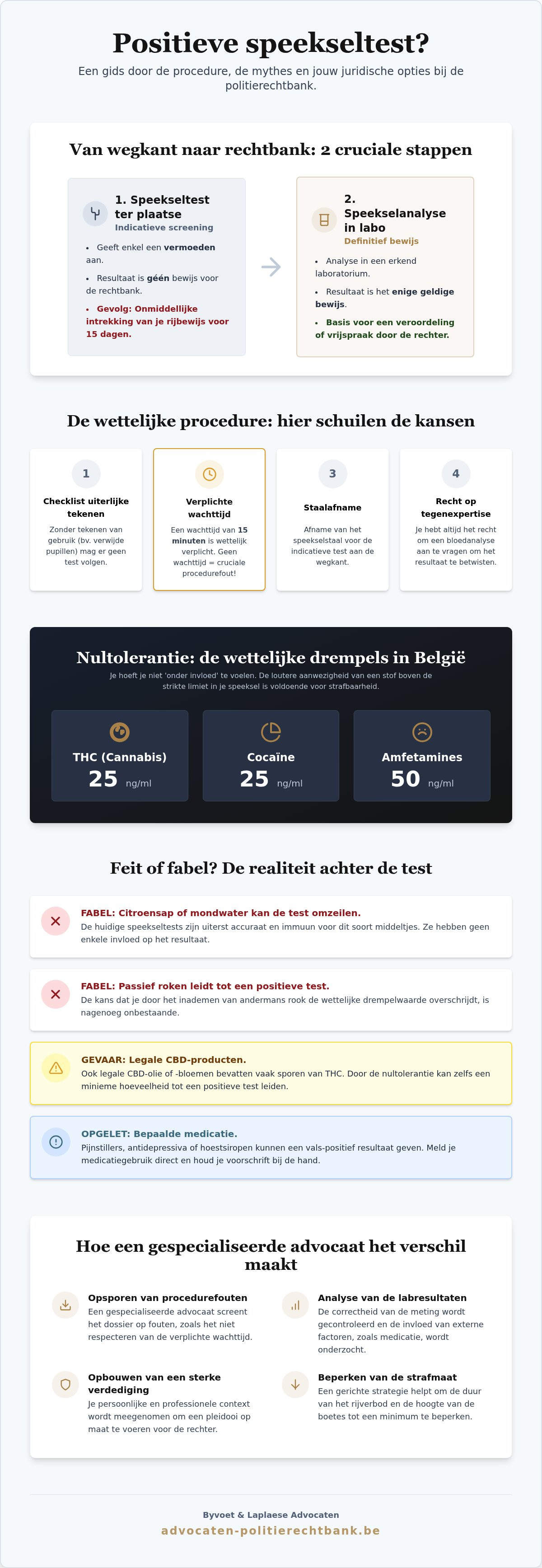 Positieve speekseltest advocaat
