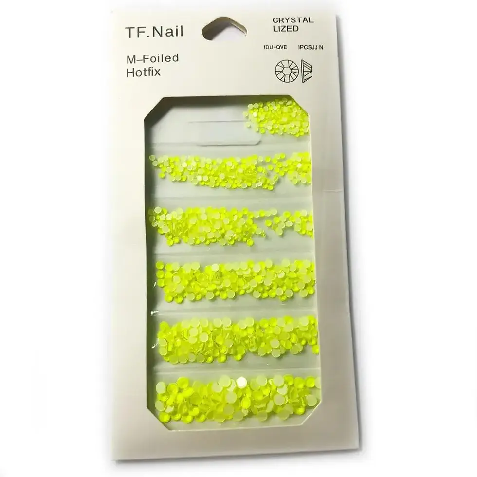 Thumbnail: 1400pcs Luminous Crystal SS4-SS16  Mixed Size Nail Art Rhinestone Decorations