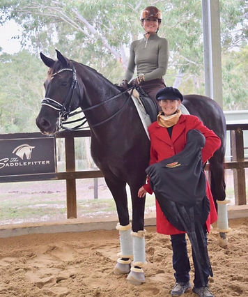 Kathryn the Saddlefitter with rider Nicole Tough